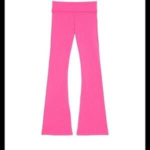 Y2K Victoria’s Secret PINK VS Bling Cotton Foldover Flare Leggings